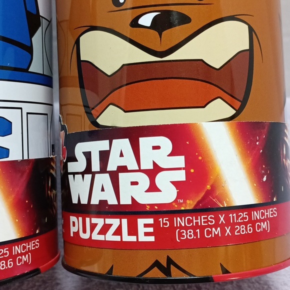 Disney Star wars 100pieces puzzles Chewbacca and R2D2 set of two condition new - Picture 3 of 5